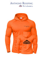 Port & Co™ Performance Pullover Hooded UPF50 Tee - Anthony Roofing