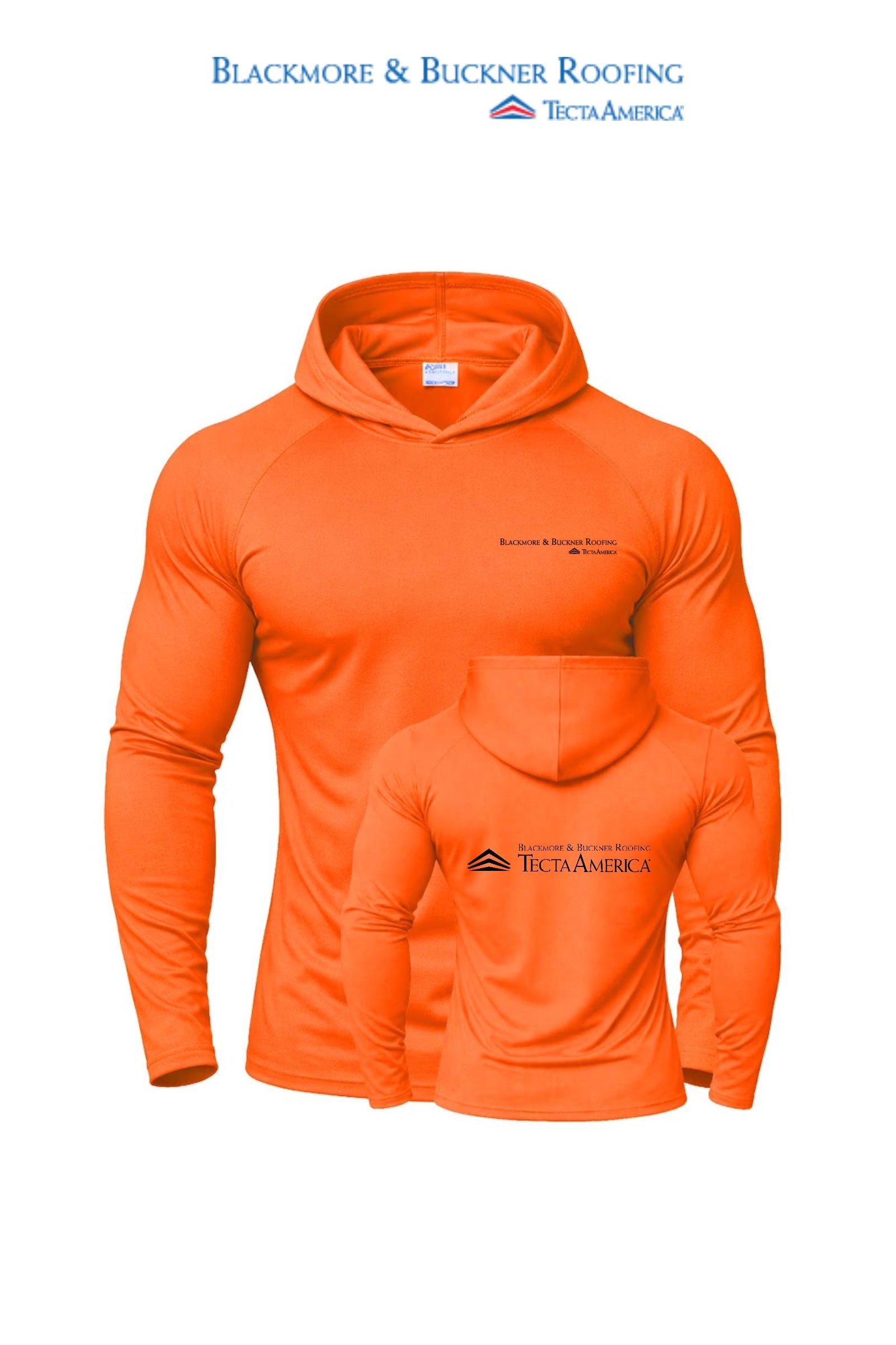 Port & Co™ Performance Pullover Hooded UPF50 Tee - Blackmore & Buckner