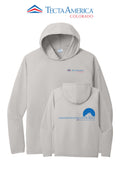 Port & Co™ Performance Pullover Hooded UPF50 Tee - Monument Roofing of Colorado