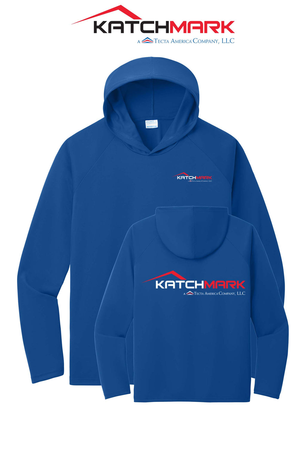 Port & Co™ Performance Pullover Hooded UPF50 Tee - Katchmark, A Tecta American Company LLC