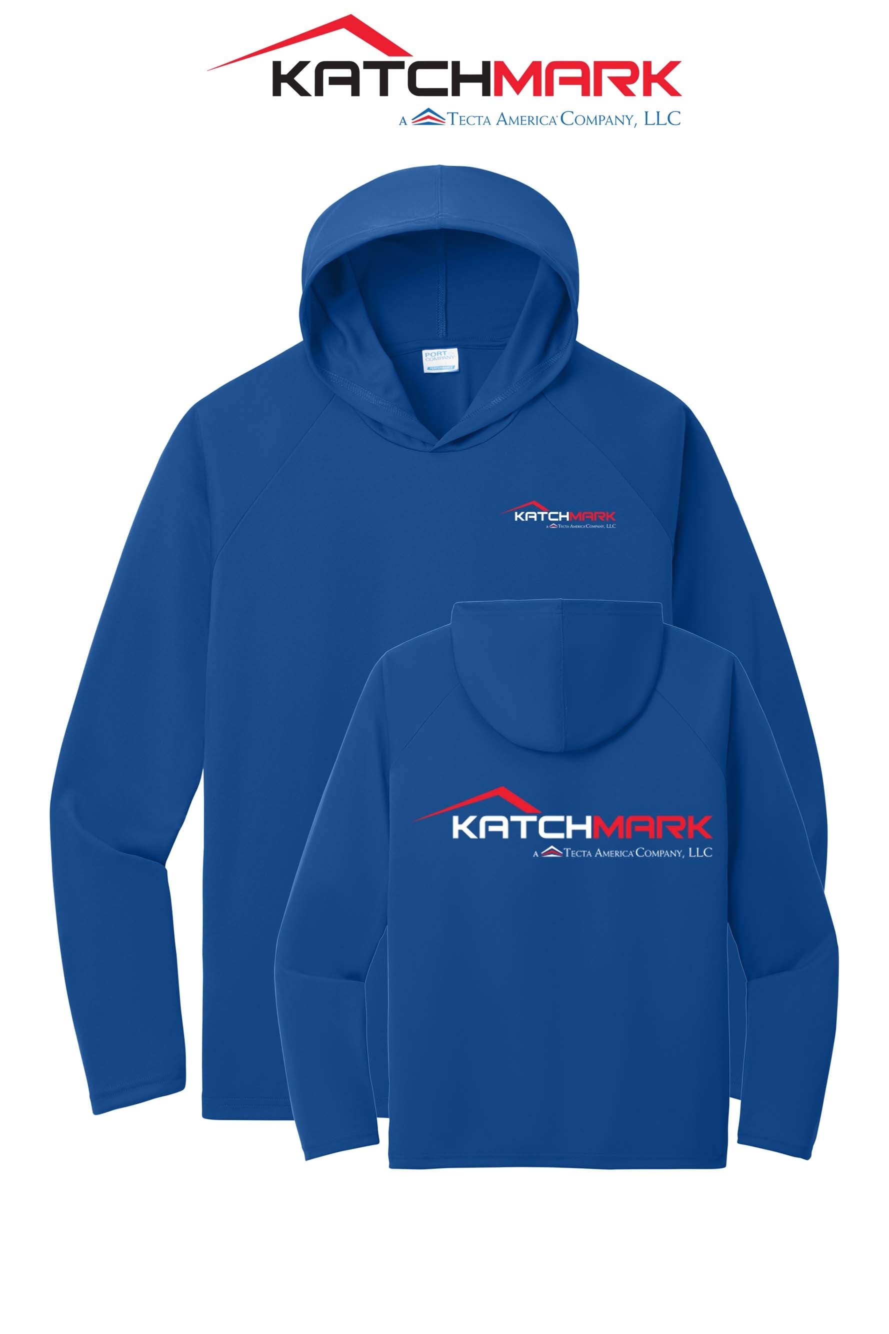 Port & Co™ Performance Pullover Hooded UPF50 Tee - Katchmark, A Tecta American Company LLC
