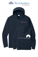 Port & Co™ Performance Pullover Hooded UPF50 Tee - Monument Roofing of Colorado