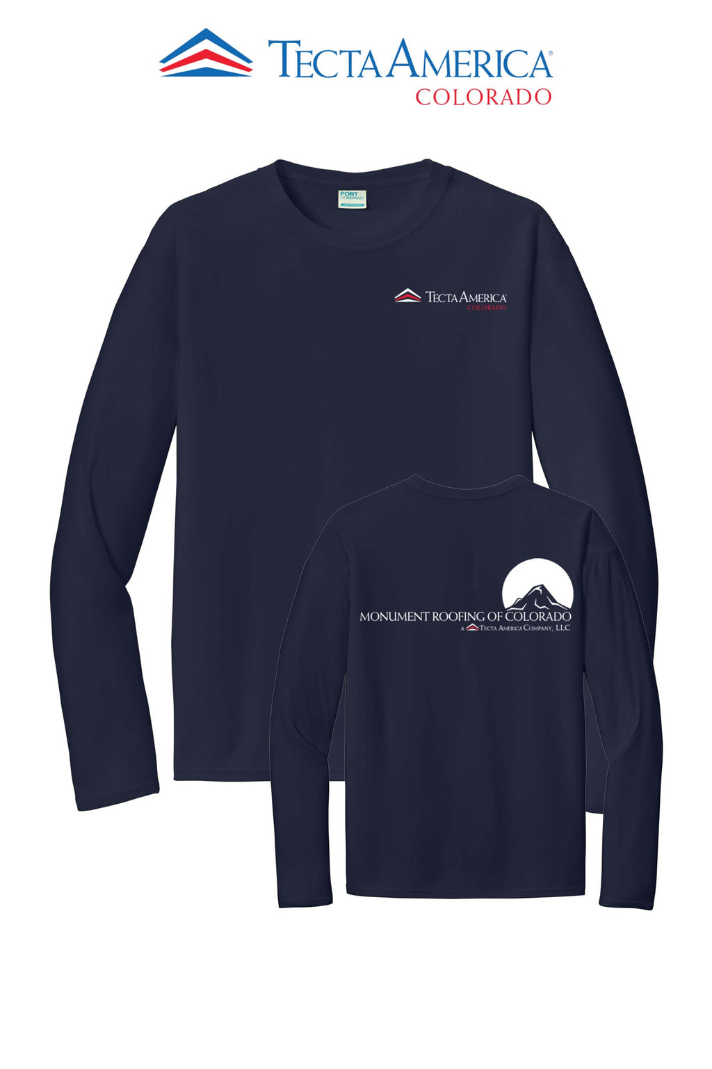 Port & Co™ Performance UPF 50 Long Sleeve - Monument Roofing of Colorado