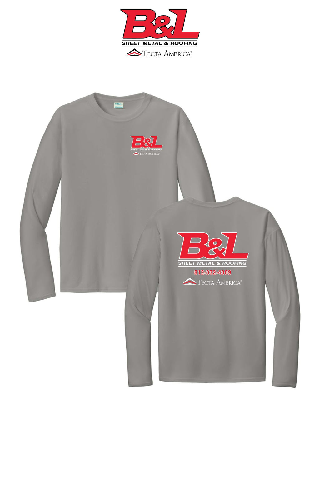 Port & Co™ Performance UPF 50 Long Sleeve - B&L Sheet Metal & Roofing