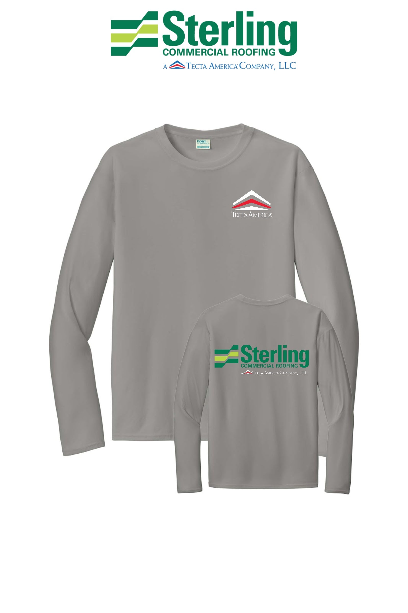 Port & Co™ Performance UPF 50 Long Sleeve - Sterling, A Tecta American Company LLC