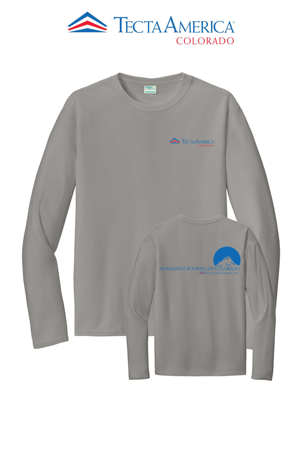 Port & Co™ Performance UPF 50 Long Sleeve - Monument Roofing of Colorado