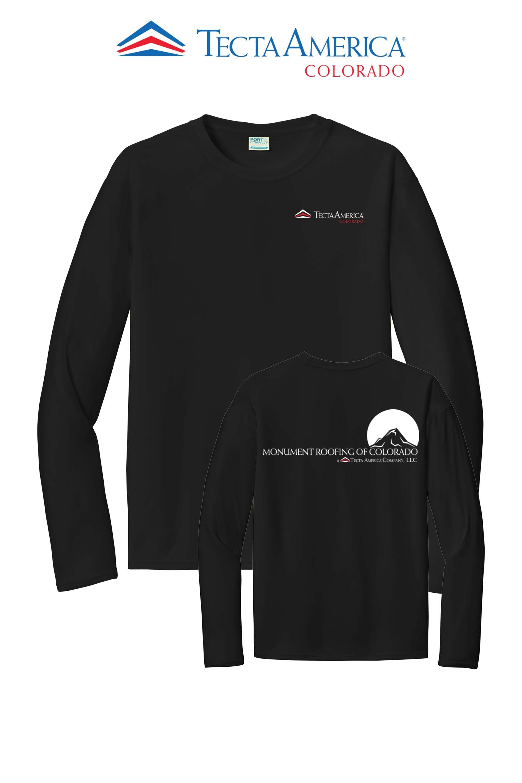 Port & Co™ Performance UPF 50 Long Sleeve - Monument Roofing of Colorado
