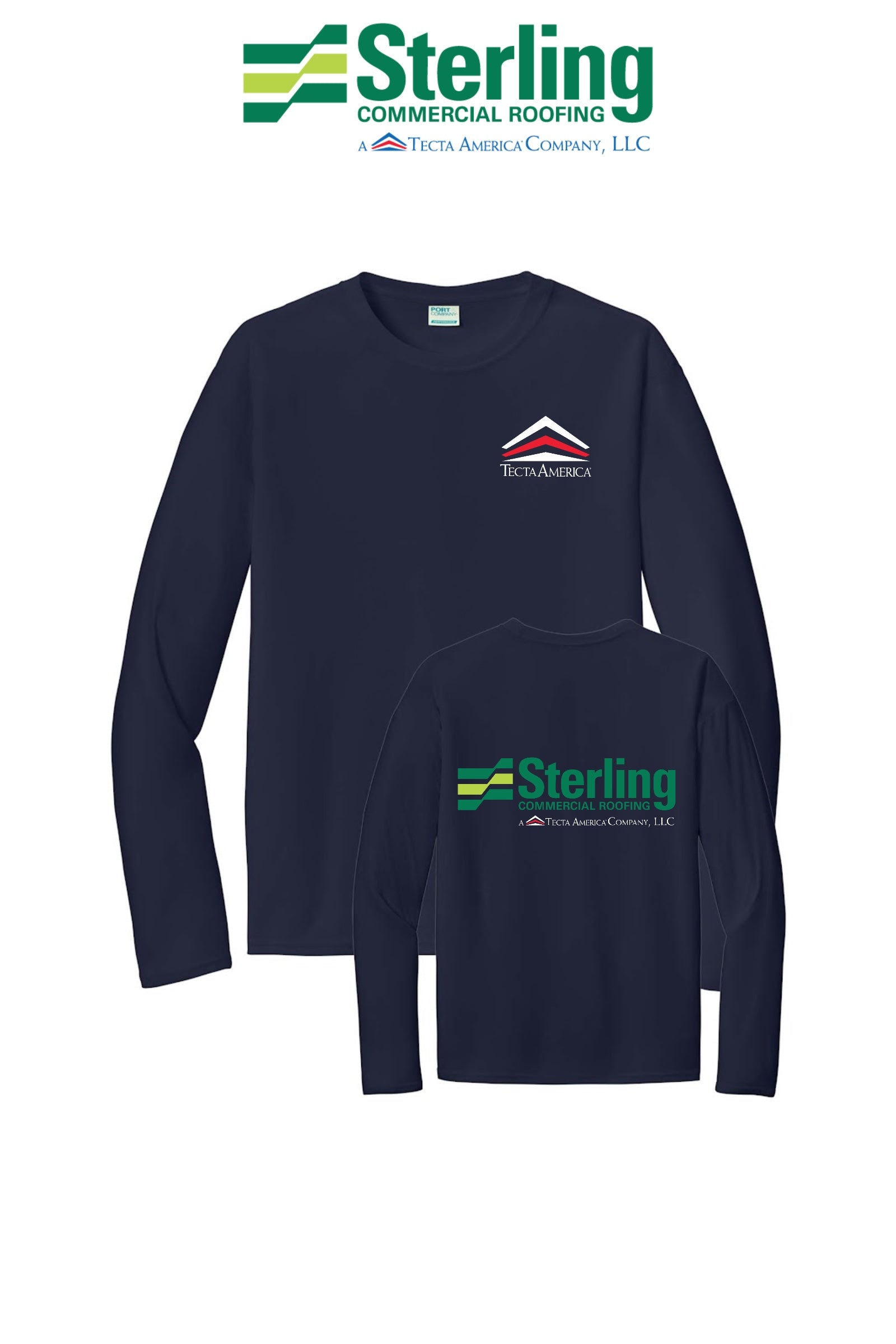 Port & Co™ Performance UPF 50 Long Sleeve - Sterling, A Tecta American Company LLC