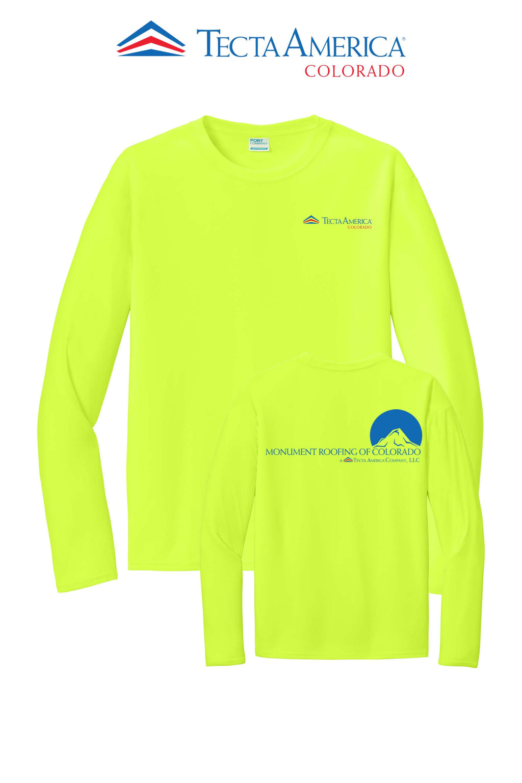 Port & Co™ Performance UPF 50 Long Sleeve - Monument Roofing of Colorado