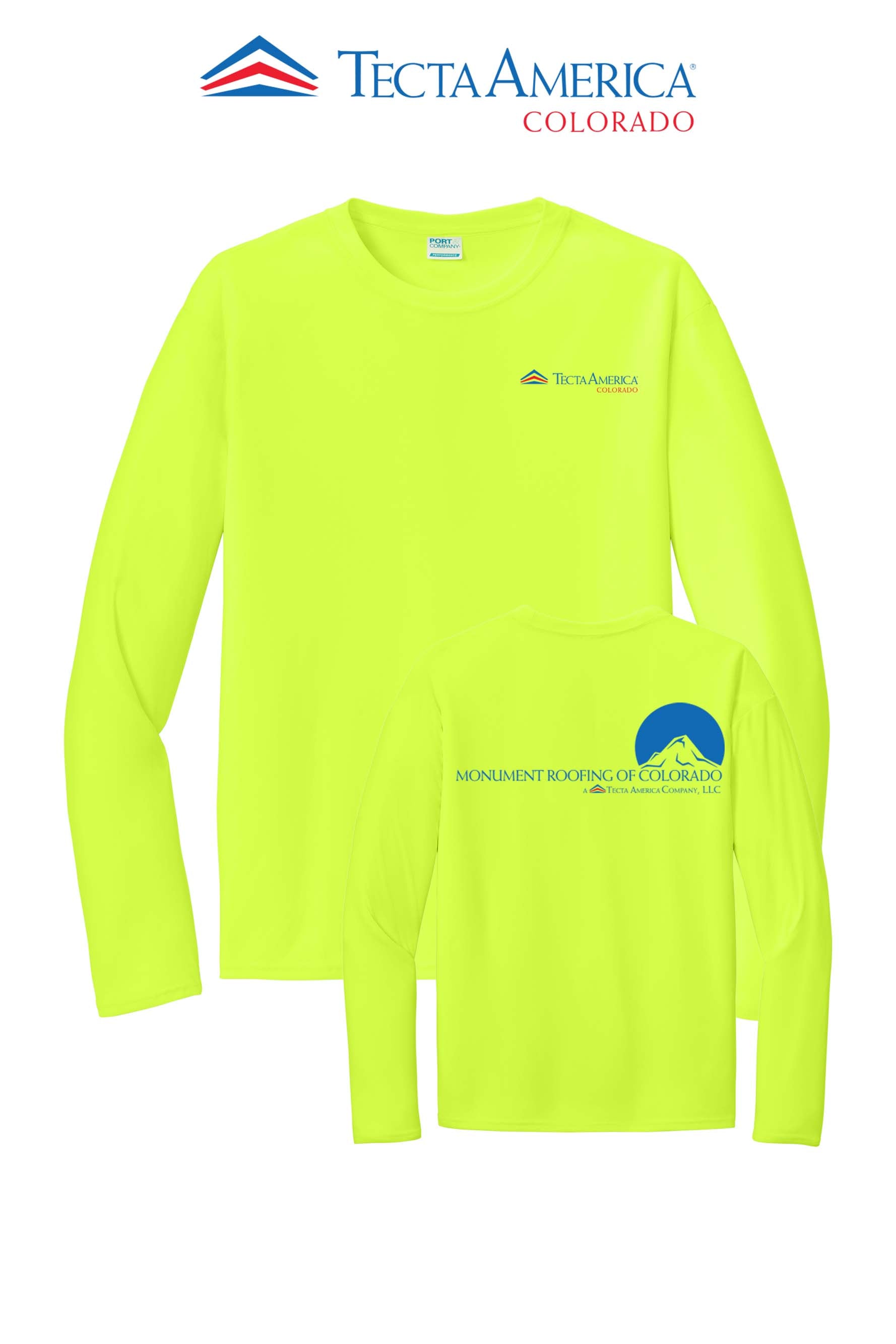 Port & Co™ Performance UPF 50 Long Sleeve - Monument Roofing of Colorado