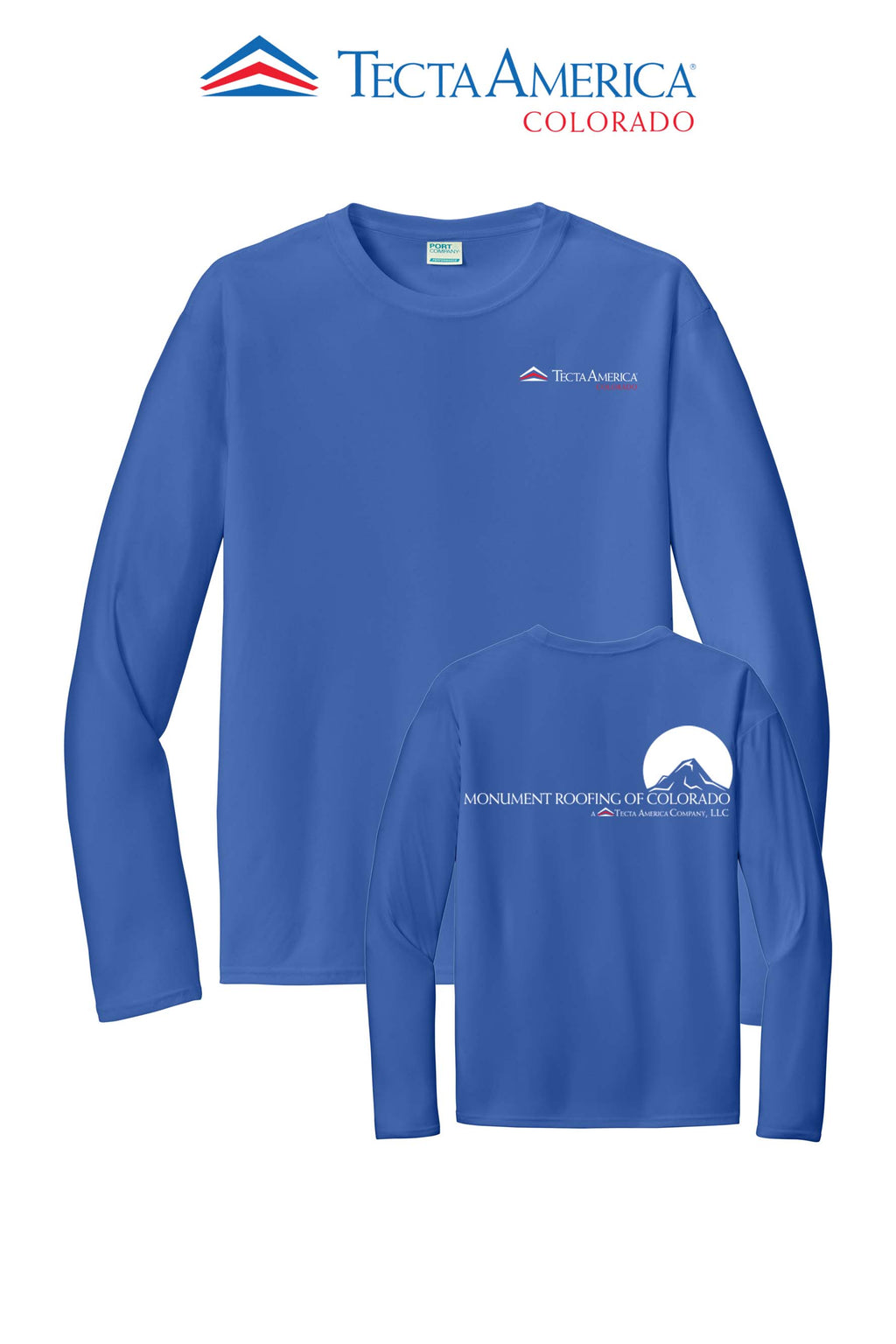 Port & Co™ Performance UPF 50 Long Sleeve - Monument Roofing of Colorado