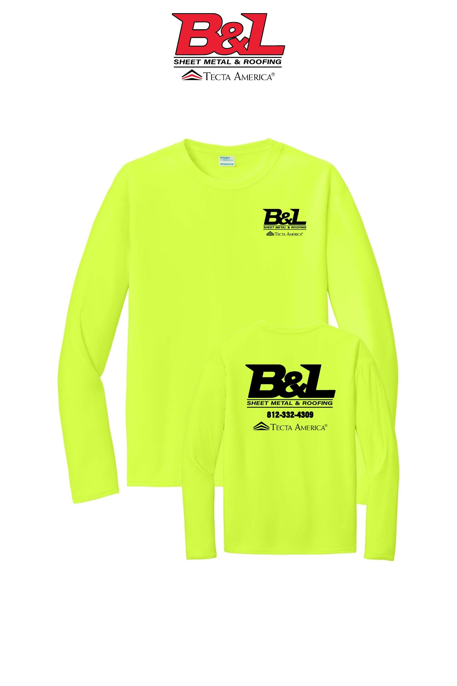 Port & Co™ Performance UPF 50 Long Sleeve - B&L Sheet Metal & Roofing