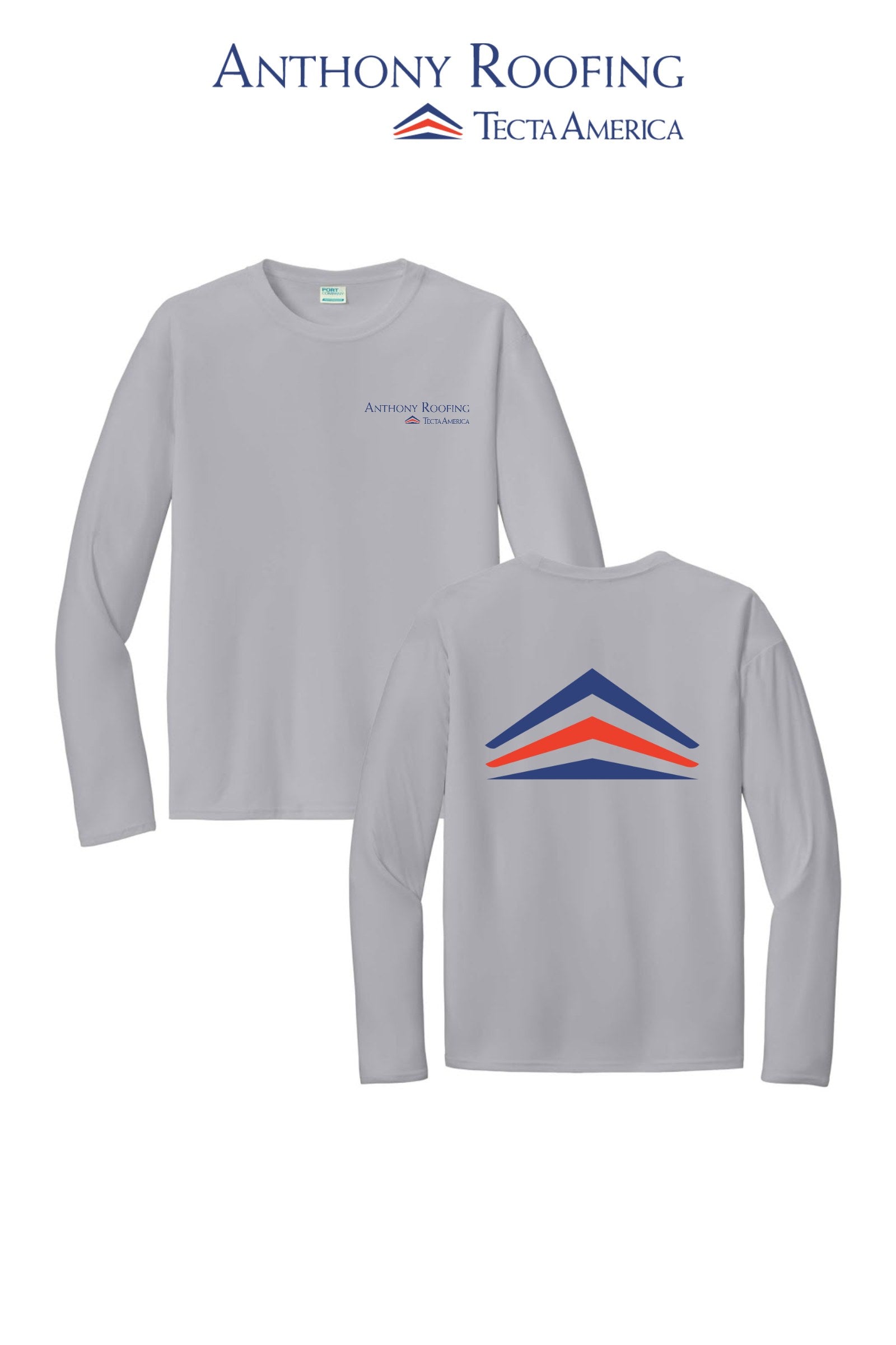 Port & Co™ Performance UPF 50 Long Sleeve - Anthony Roofing