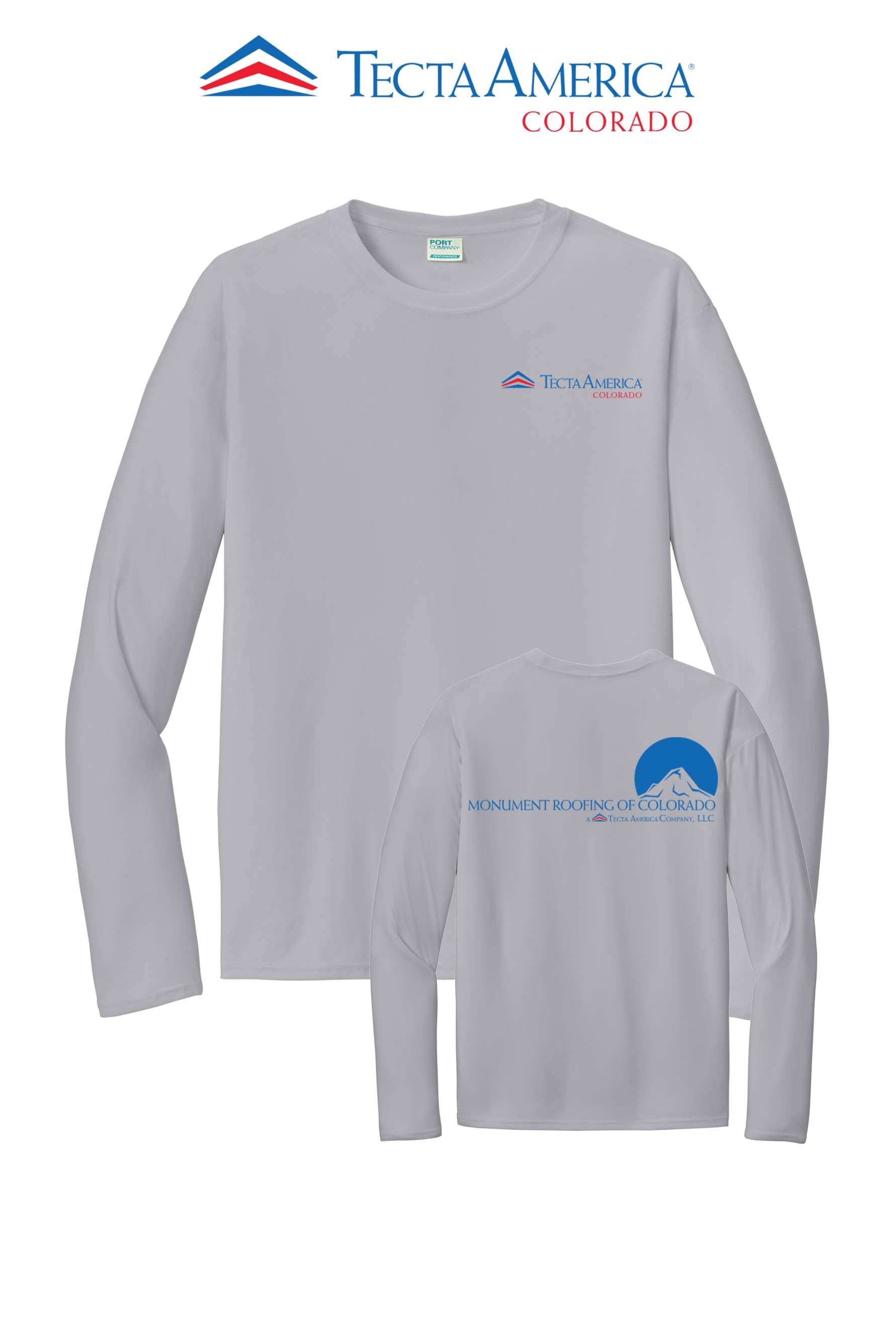Port & Co™ Performance UPF 50 Long Sleeve - Monument Roofing of Colorado