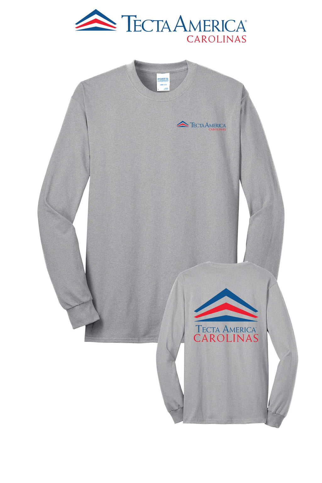 Port & Co™ Long Sleeve Core Blend Tee - Tecta America Carolinas LLC
