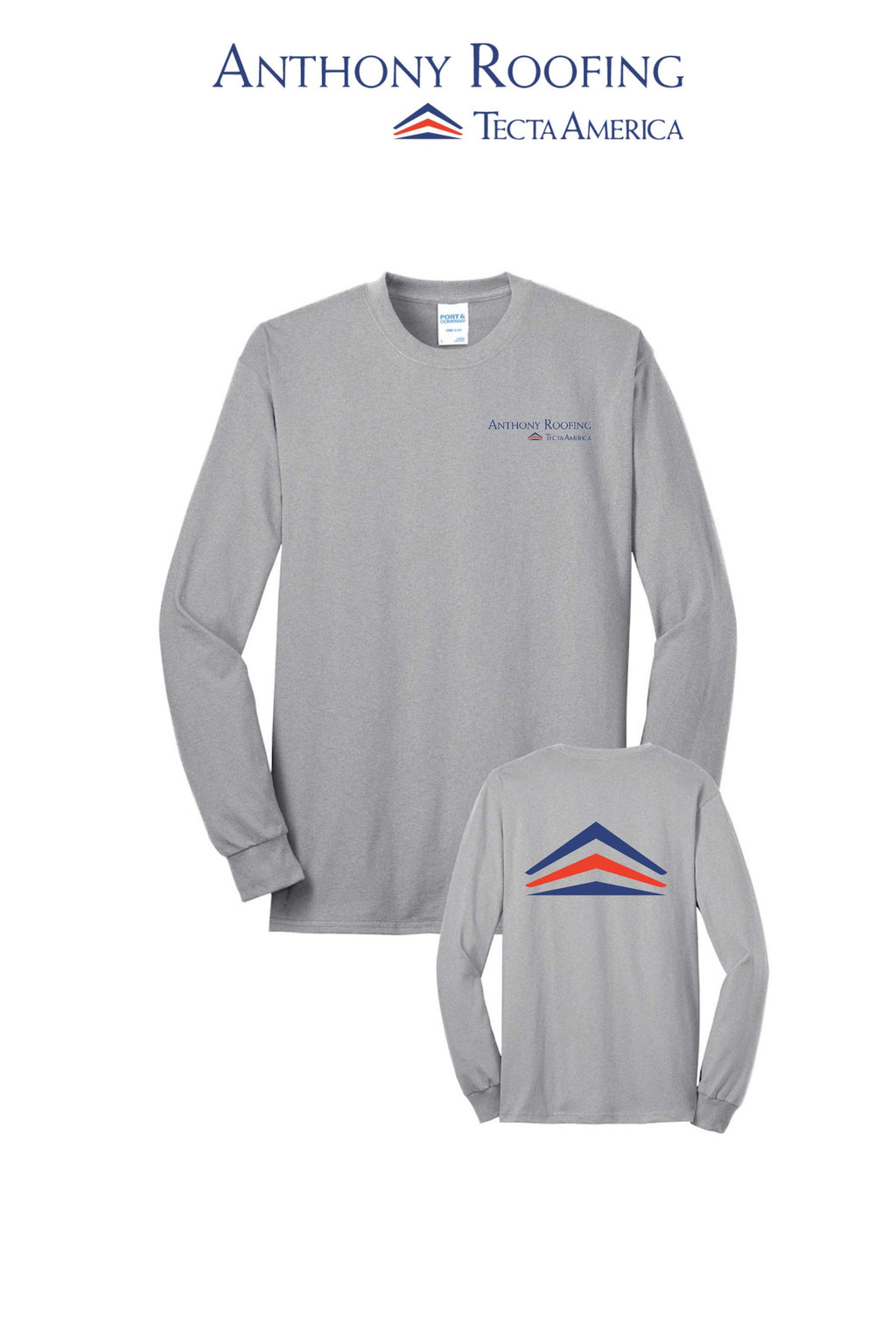Port & Co™ Long Sleeve Core Blend Tee - Anthony Roofing