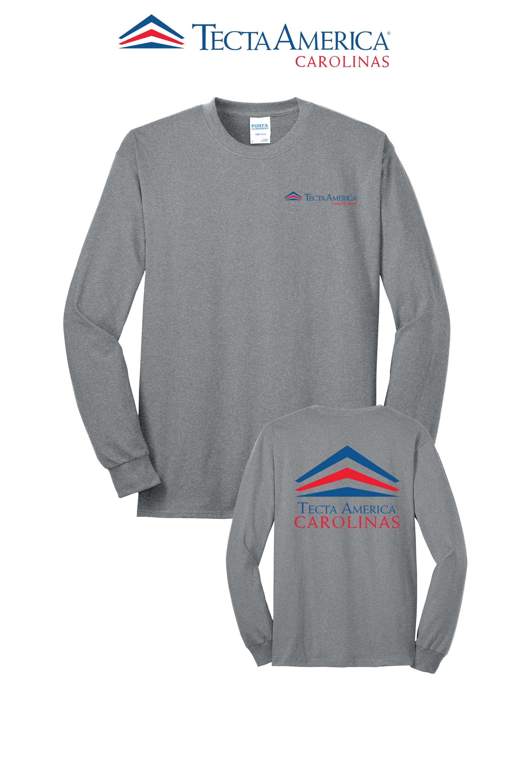 Port & Co™ Long Sleeve Core Blend Tee - Tecta America Carolinas LLC