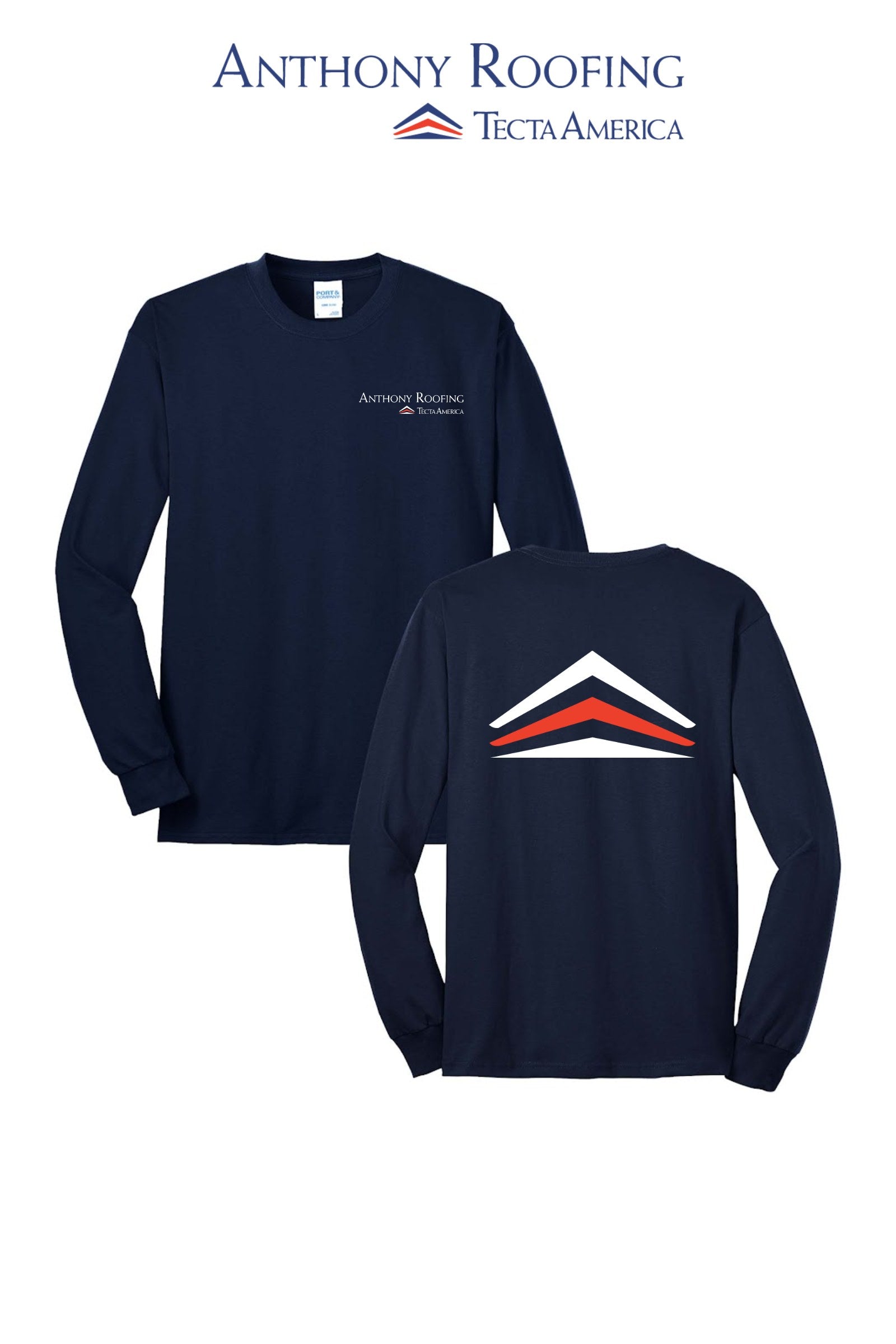 Port & Co™ Long Sleeve Core Blend Tee - Anthony Roofing
