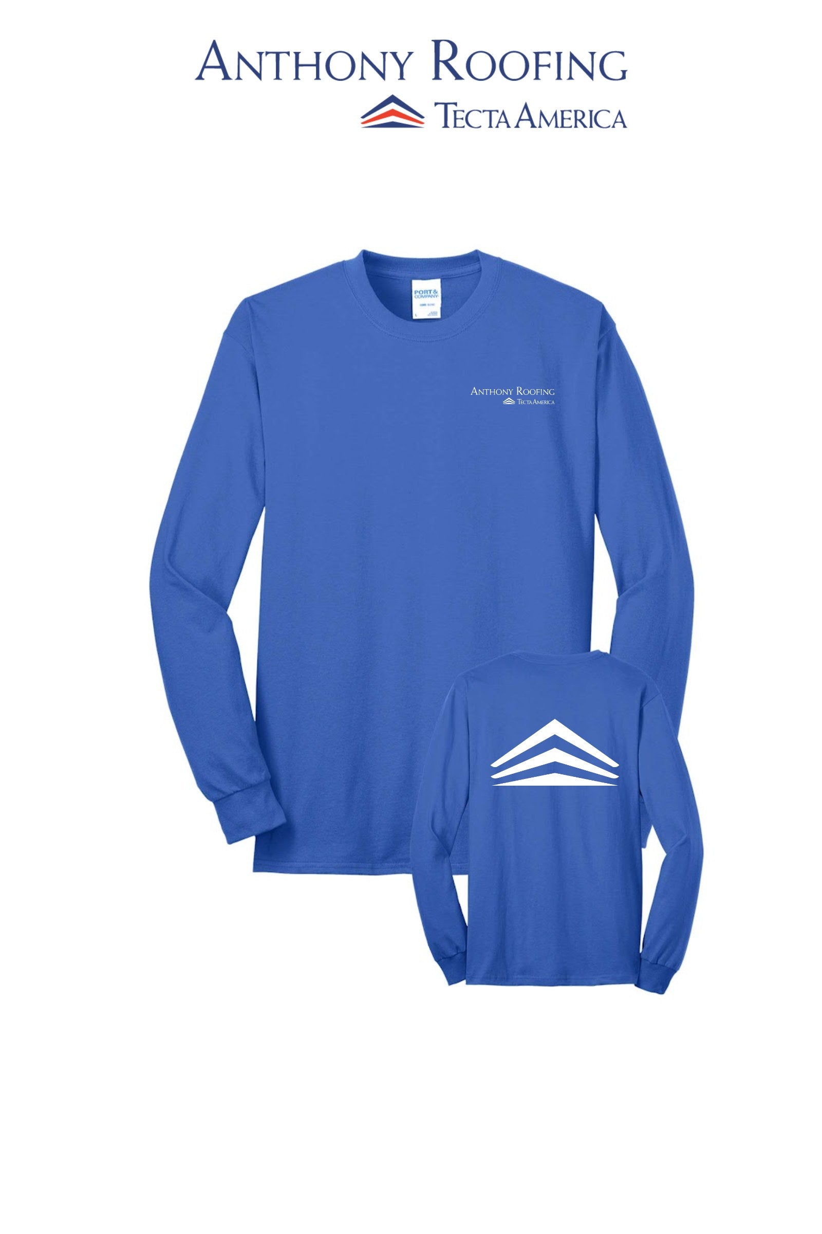 Port & Co™ Long Sleeve Core Blend Tee - Anthony Roofing
