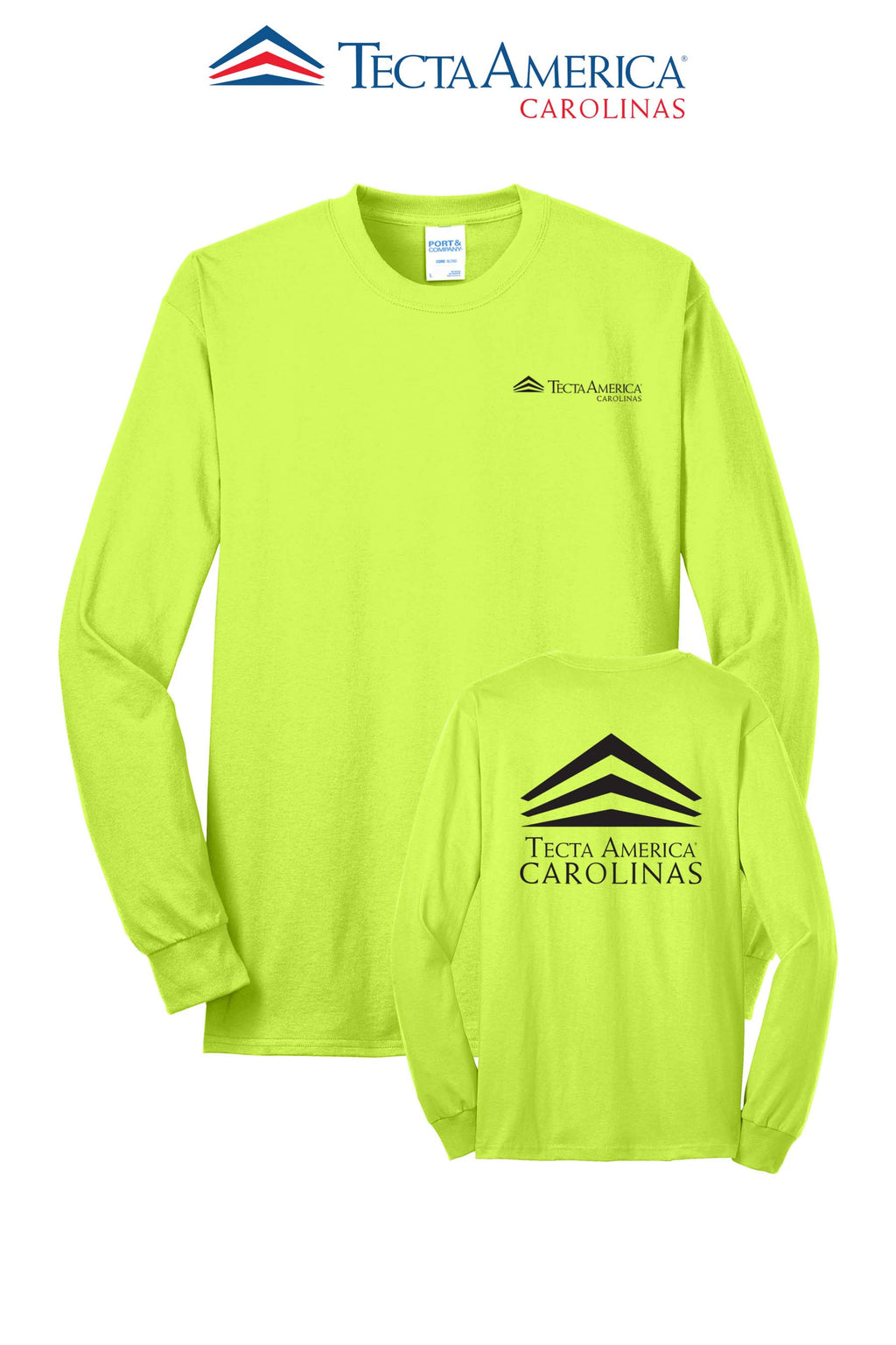 Port & Co™ Long Sleeve Core Blend Tee - Tecta America Carolinas LLC
