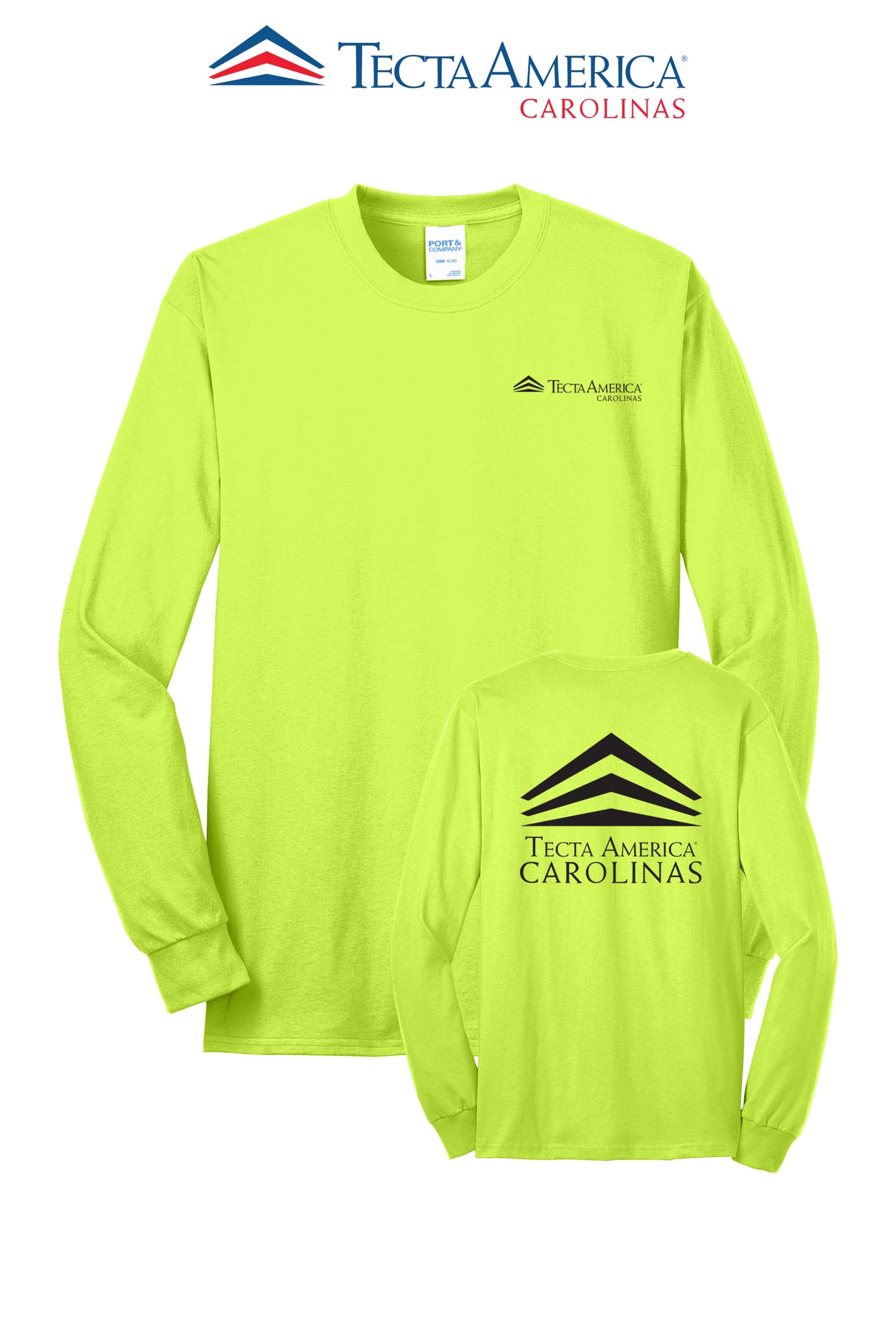 Port & Co™ Long Sleeve Core Blend Tee - Tecta America Carolinas LLC
