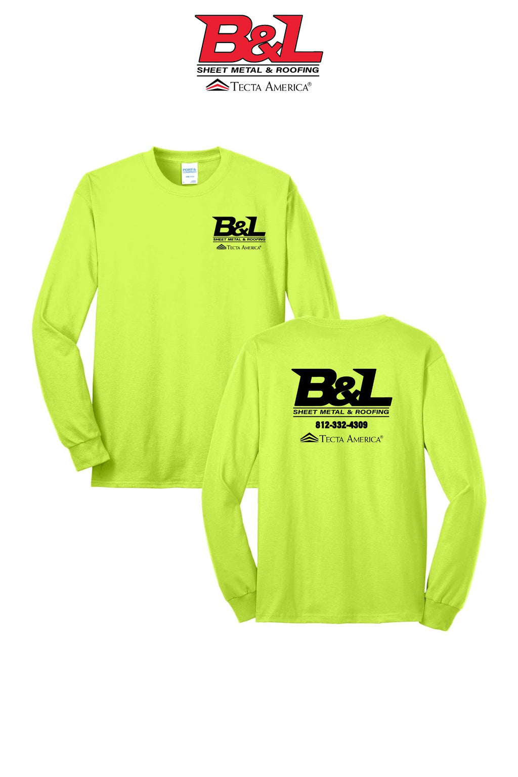 Port & Co™ Long Sleeve Core Blend Tee - B&L Sheet Metal & Roofing