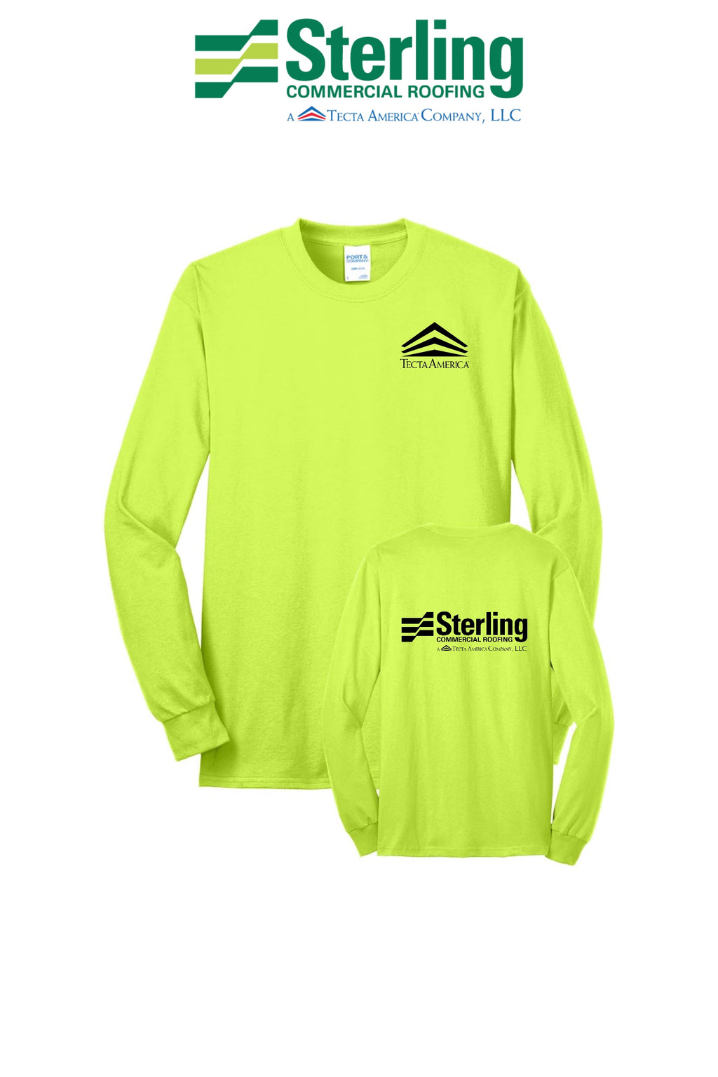 Port & Co™ Long Sleeve Core Blend Tee - Sterling, A Tecta American Company LLC