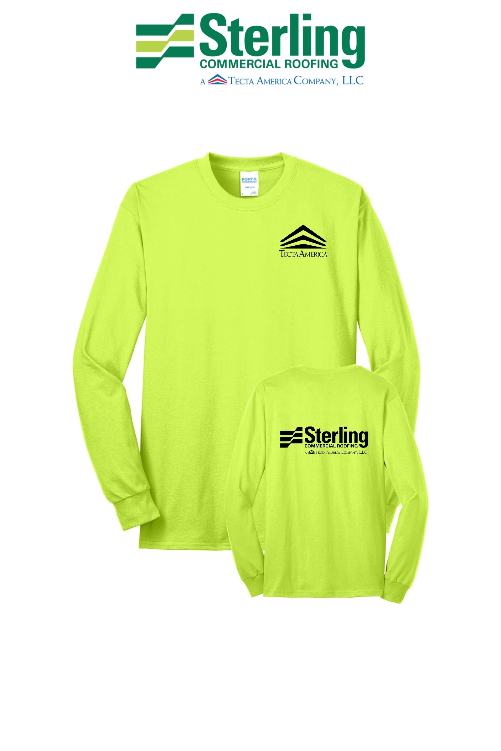 Port & Co™ Long Sleeve Core Blend Tee - Sterling, A Tecta American Company LLC