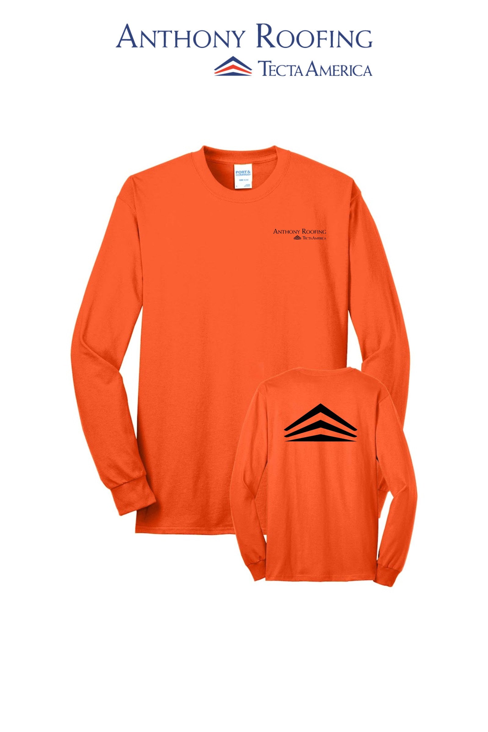 Port & Co™ Long Sleeve Core Blend Tee - Anthony Roofing