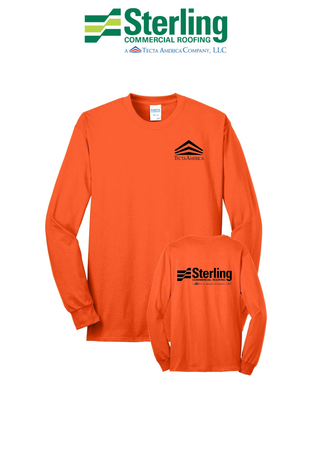 Port & Co™ Long Sleeve Core Blend Tee - Sterling, A Tecta American Company LLC