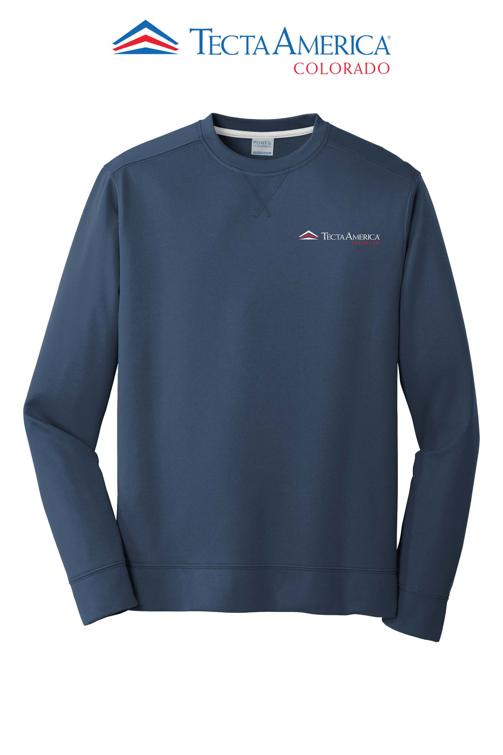 Port & Co™ Performance Fleece Crewneck Sweatshirt - Monument Roofing of Colorado