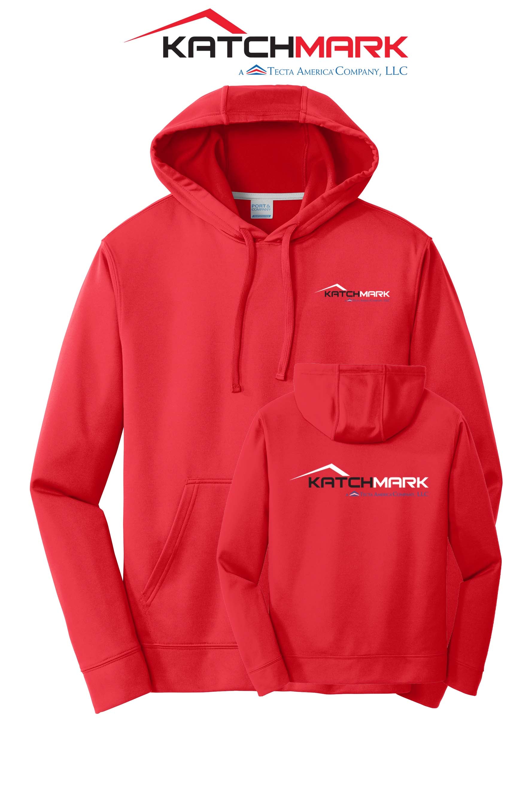 Port & Co™ Performance Fleece Pullover Hooded Sweatshirt - Katchmark, A Tecta American Company LLC