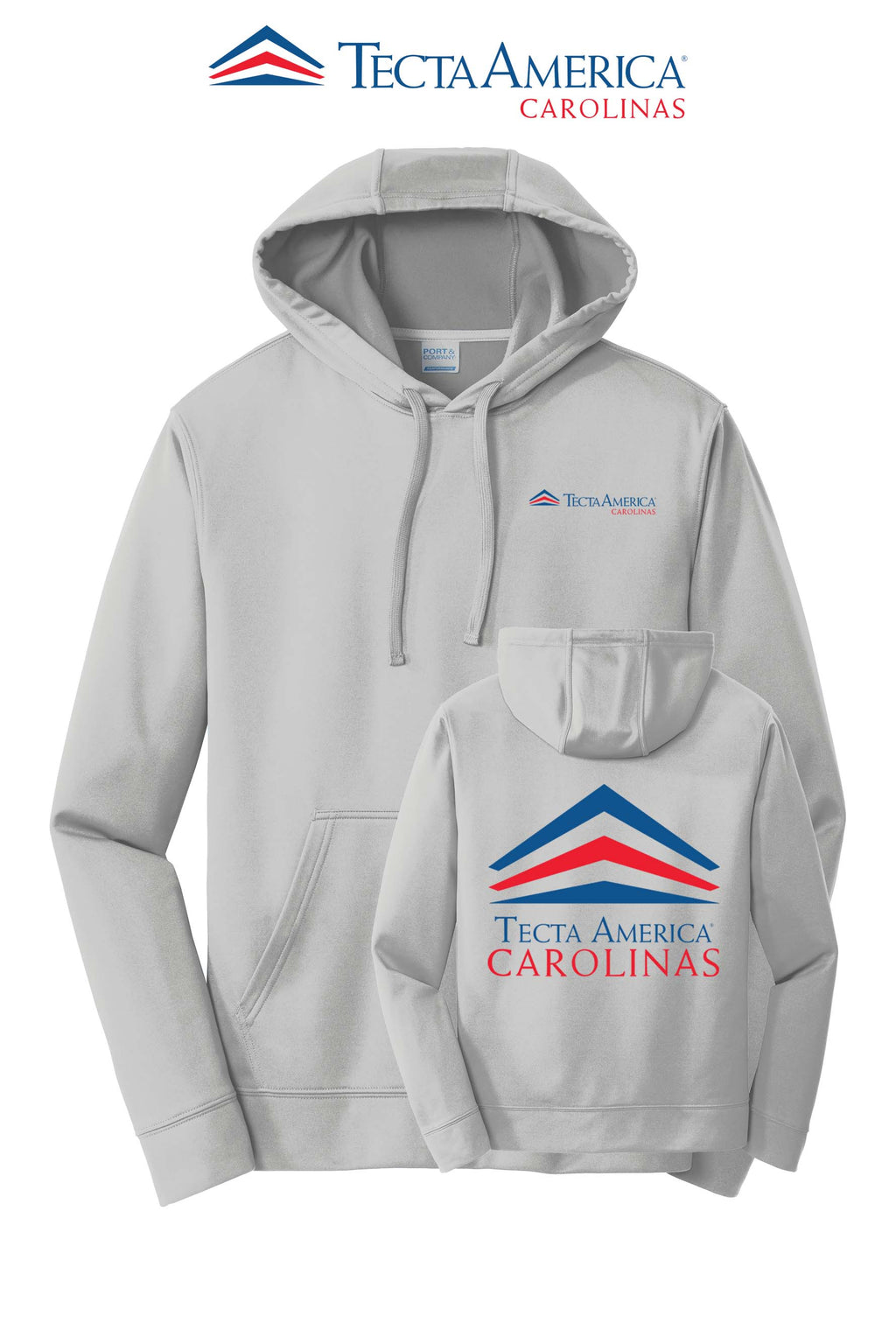 Port & Co™ Performance Fleece Pullover Hooded Sweatshirt - Tecta America Carolinas LLC