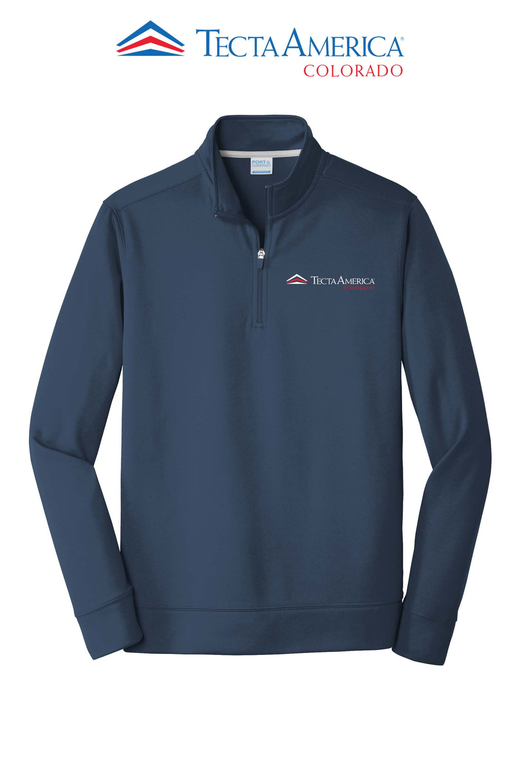 Port & Co™ Performance Fleece 1/4-Zip Pullover Sweatshirt - Monument Roofing of Colorado