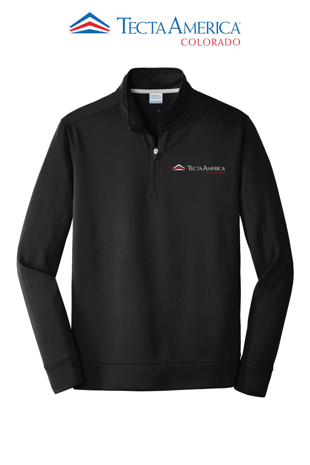 Port & Co™ Performance Fleece 1/4-Zip Pullover Sweatshirt - Monument Roofing of Colorado