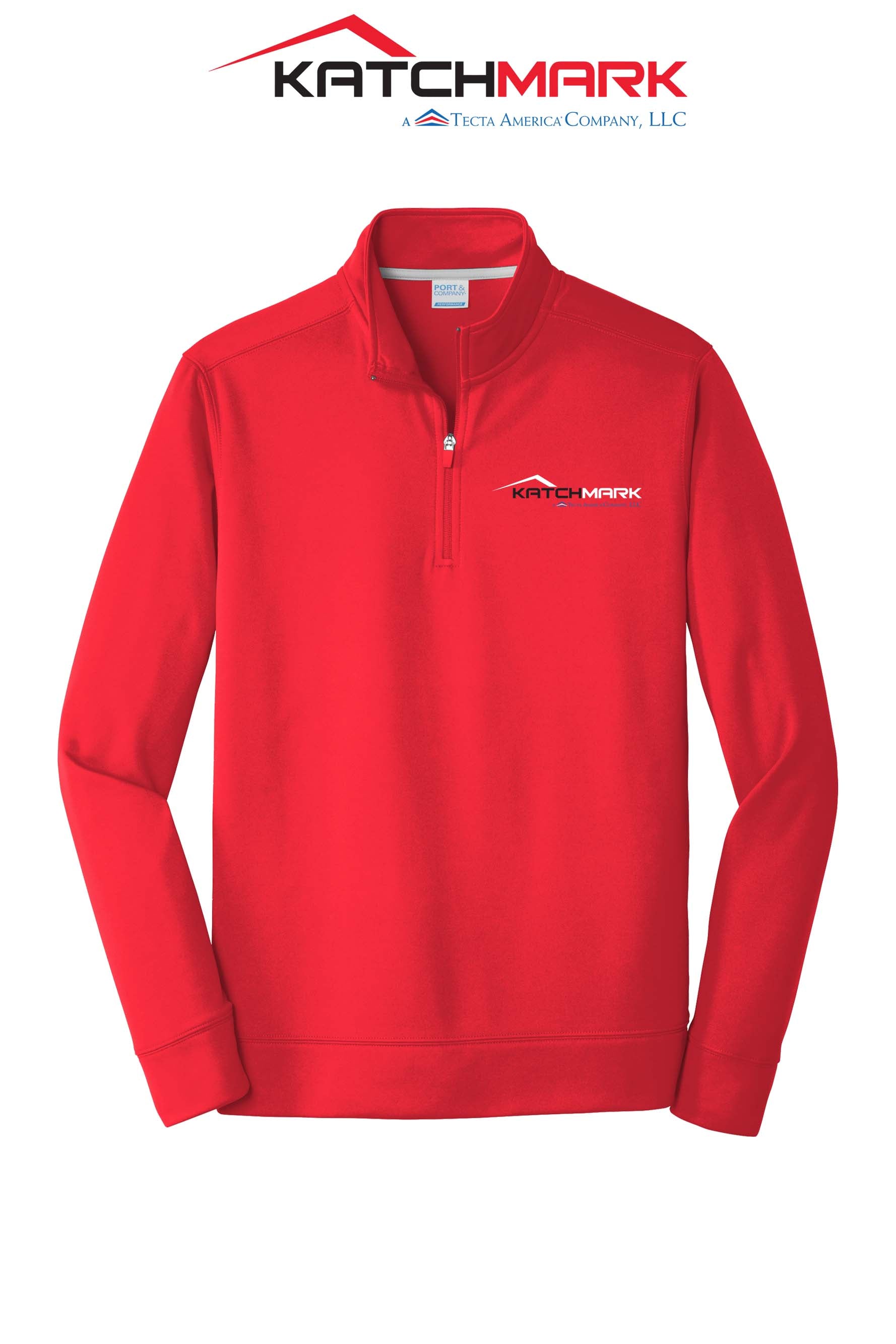 Port & Co™ Performance Fleece 1/4-Zip Pullover Sweatshirt - Katchmark, A Tecta American Company LLC
