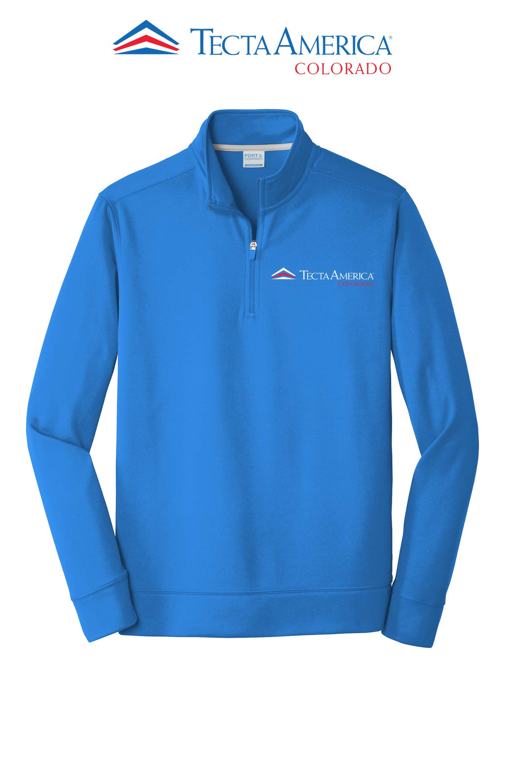 Port & Co™ Performance Fleece 1/4-Zip Pullover Sweatshirt - Monument Roofing of Colorado