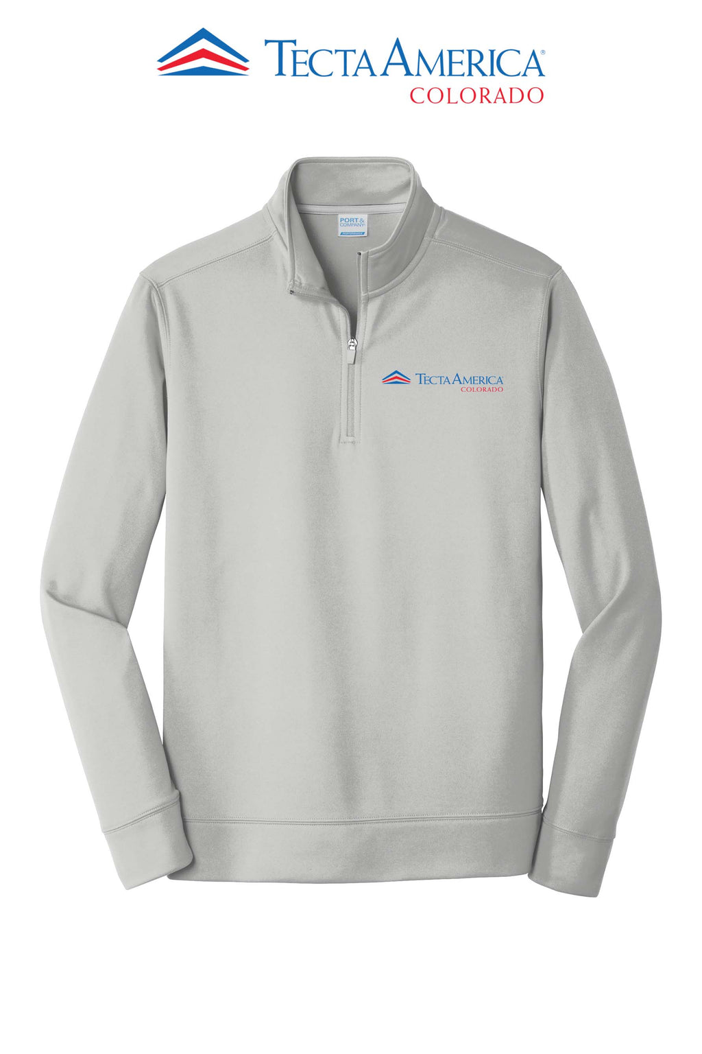 Port & Co™ Performance Fleece 1/4-Zip Pullover Sweatshirt - Monument Roofing of Colorado