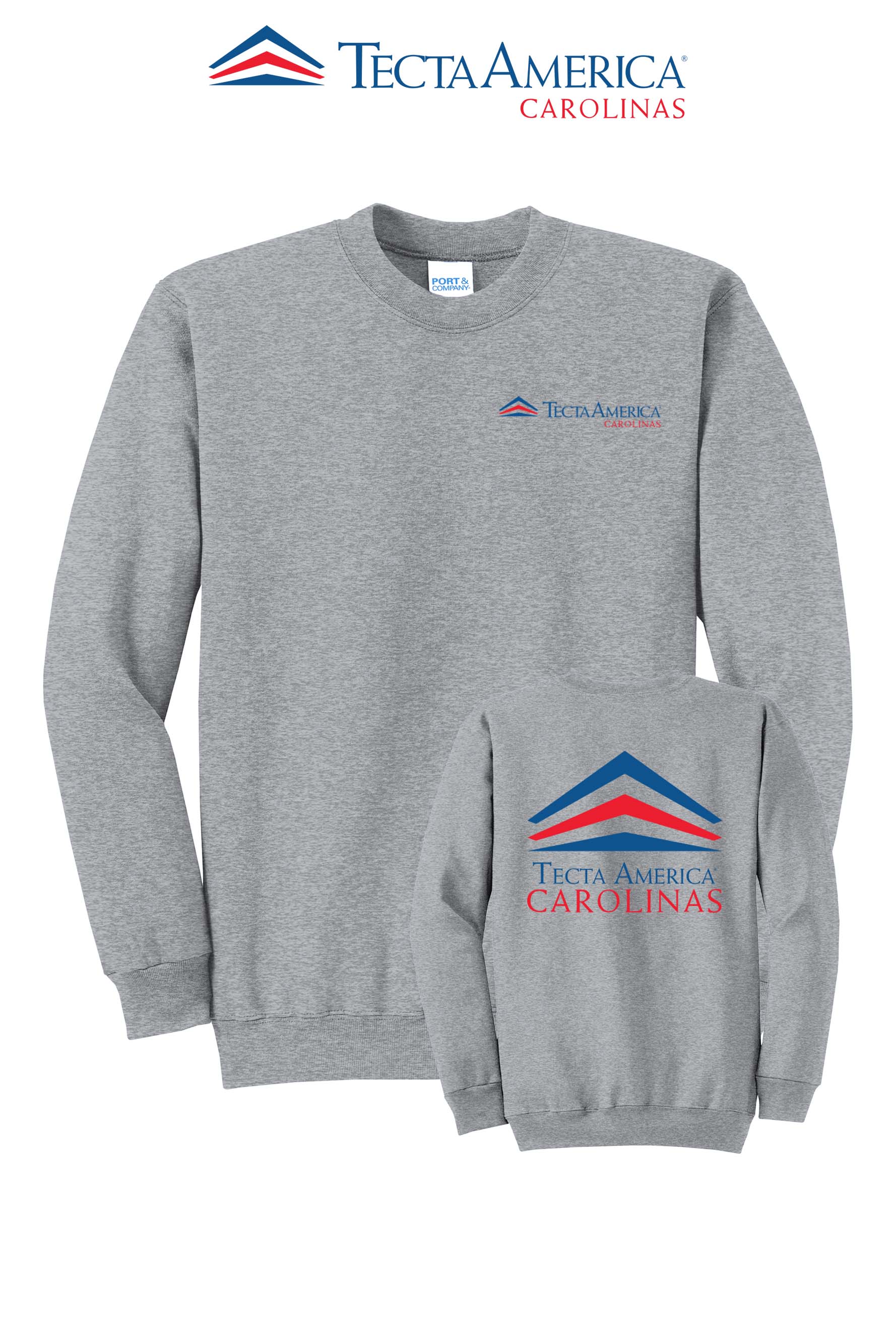 Port & Co™ Core Fleece Crewneck Sweatshirt - Tecta America Carolinas LLC