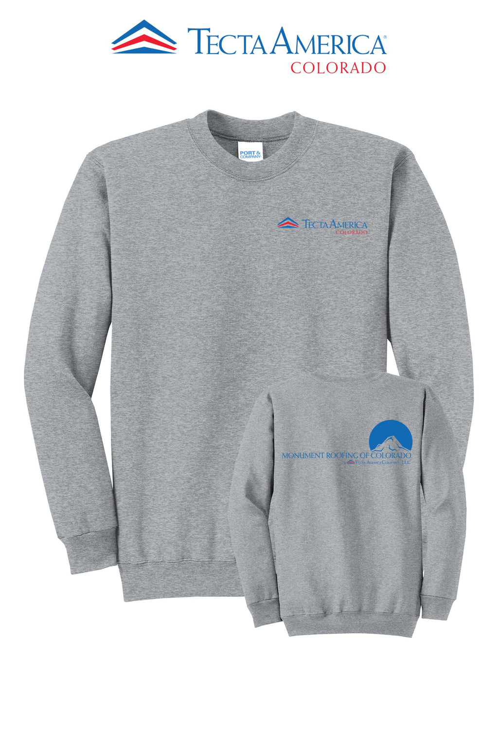 Port & Co™ Core Fleece Crewneck Sweatshirt - Monument Roofing of Colorado
