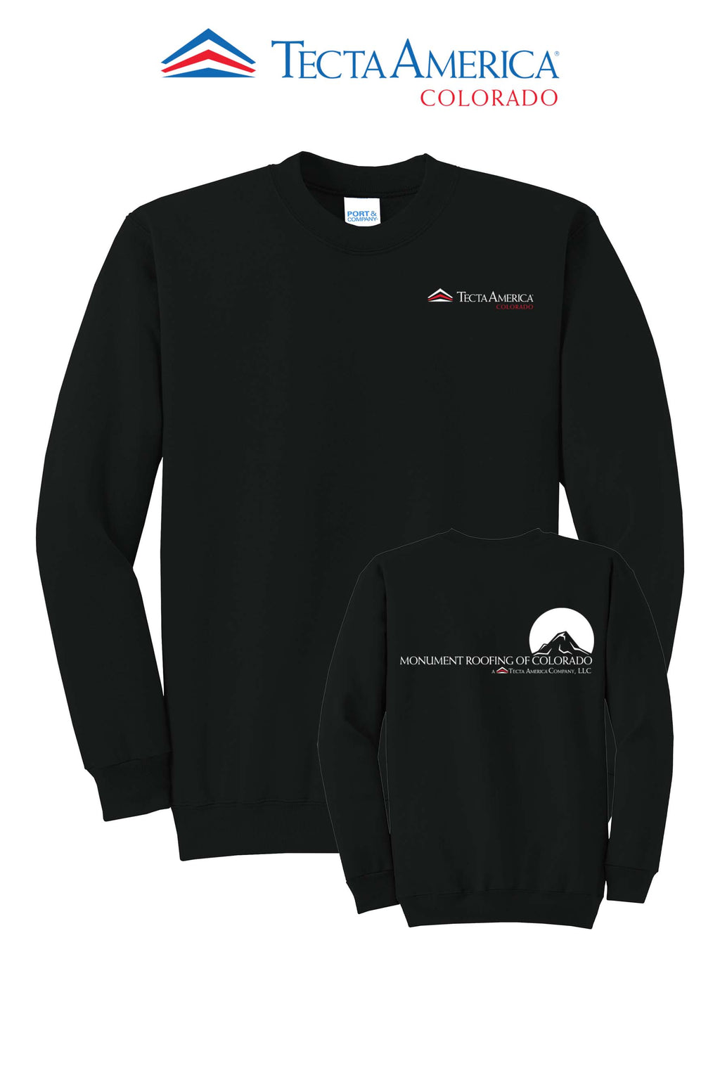 Port & Co™ Core Fleece Crewneck Sweatshirt - Monument Roofing of Colorado