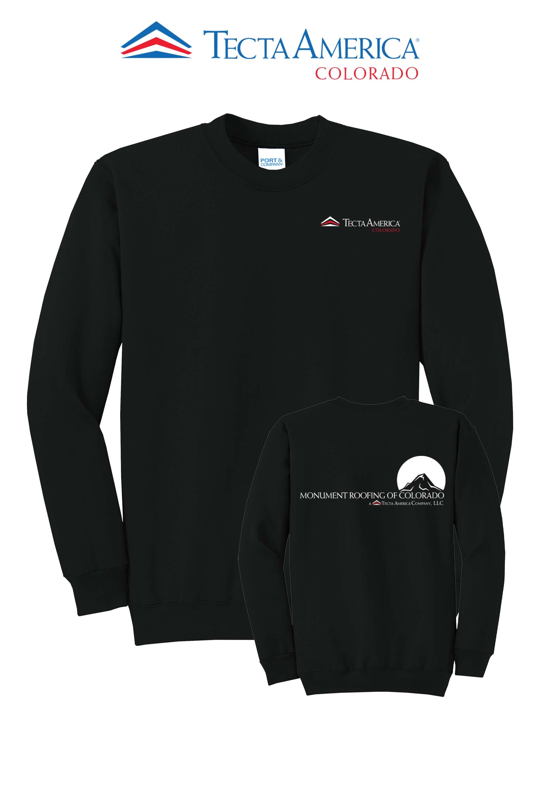 Port & Co™ Core Fleece Crewneck Sweatshirt - Monument Roofing of Colorado