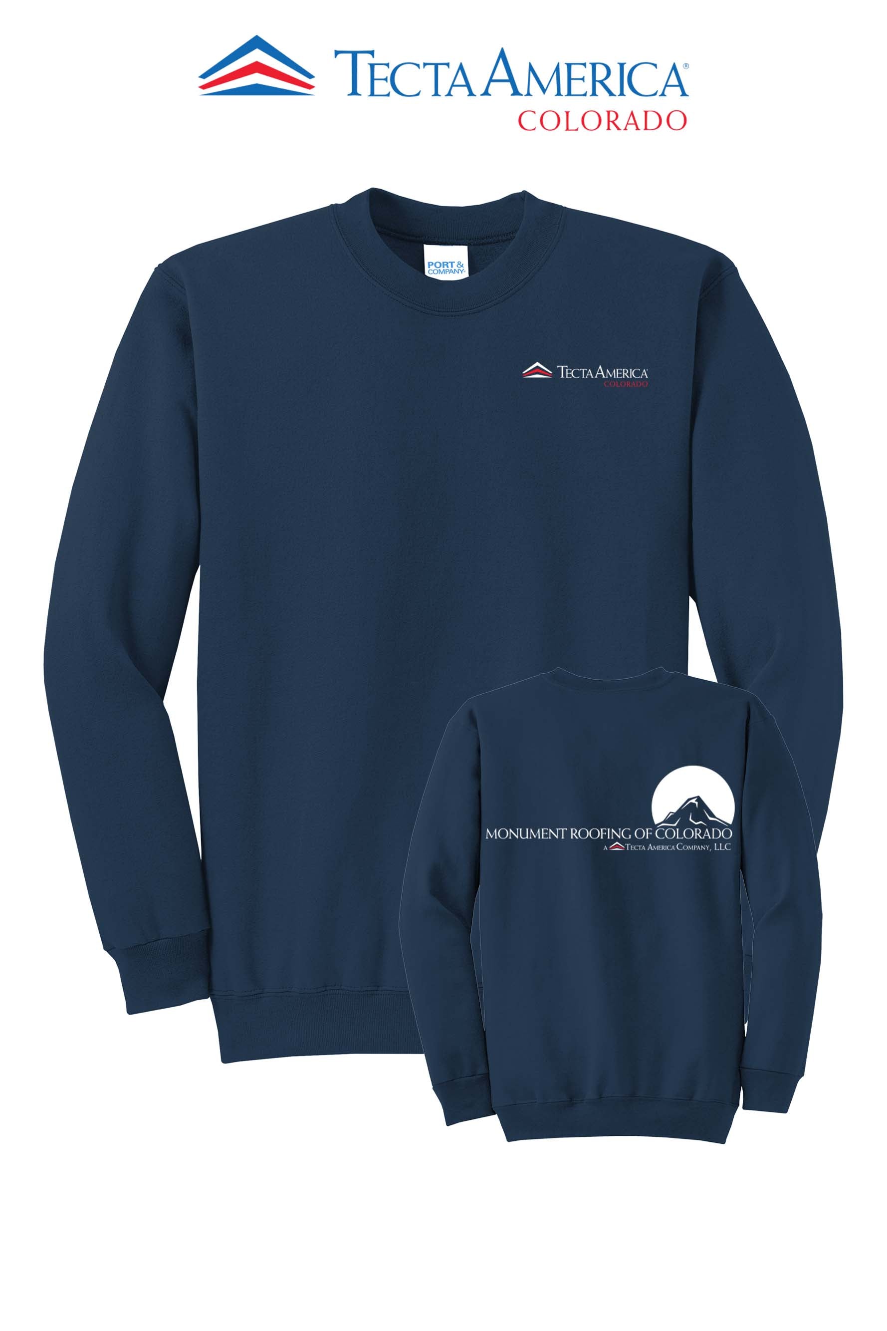 Port & Co™ Core Fleece Crewneck Sweatshirt - Monument Roofing of Colorado