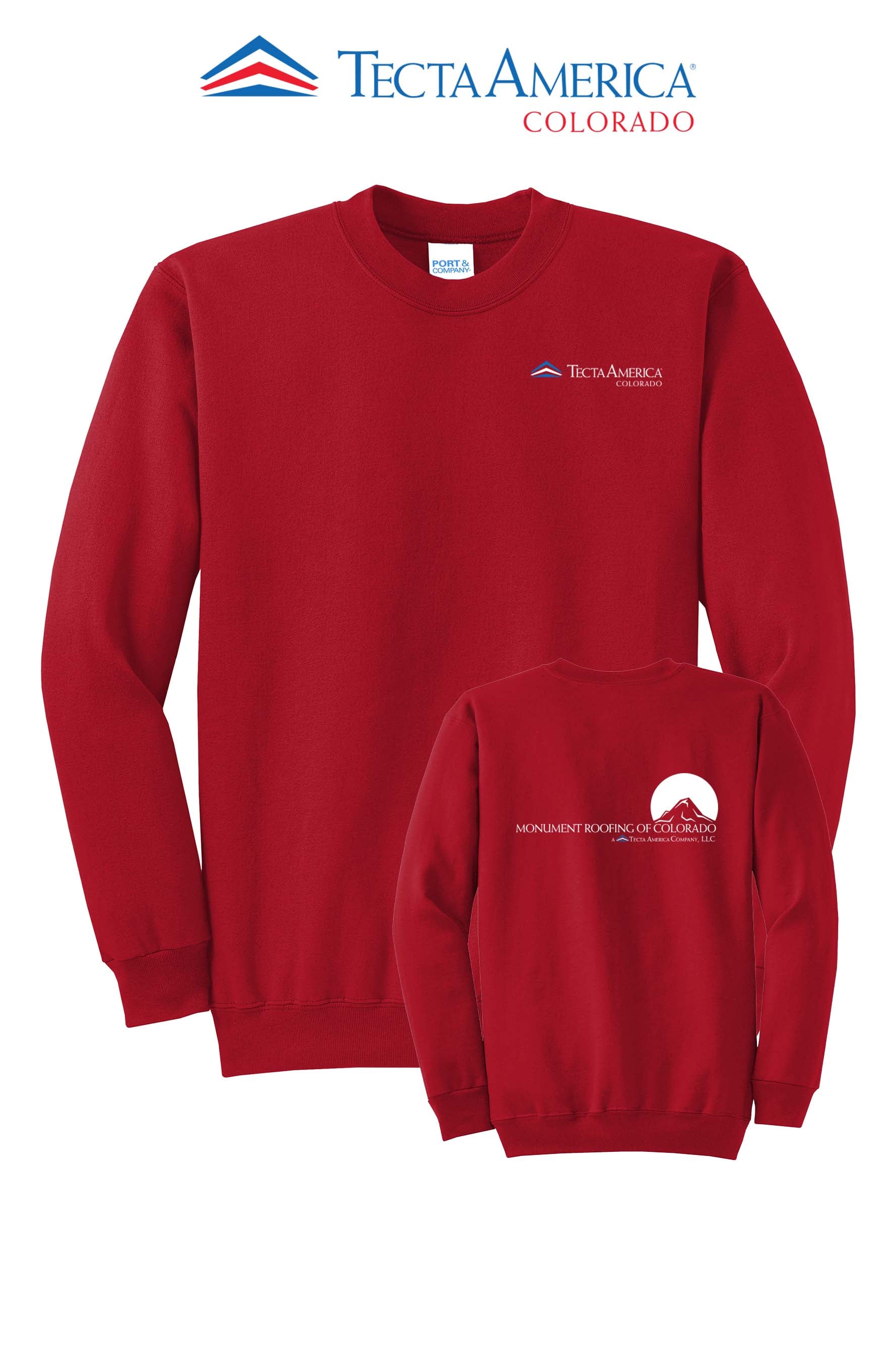 Port & Co™ Core Fleece Crewneck Sweatshirt - Monument Roofing of Colorado