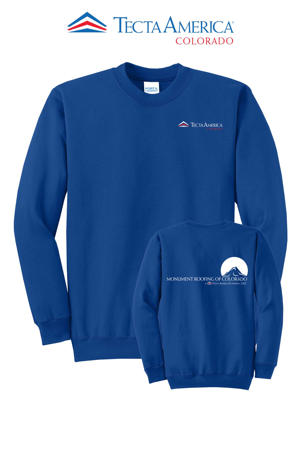 Port & Co™ Core Fleece Crewneck Sweatshirt - Monument Roofing of Colorado