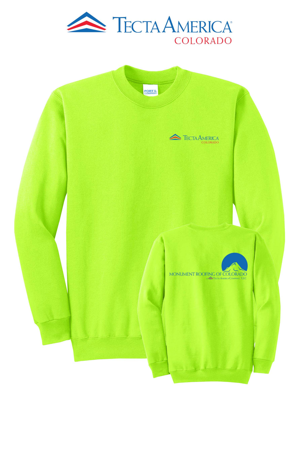 Port & Co™ Core Fleece Crewneck Sweatshirt - Monument Roofing of Colorado