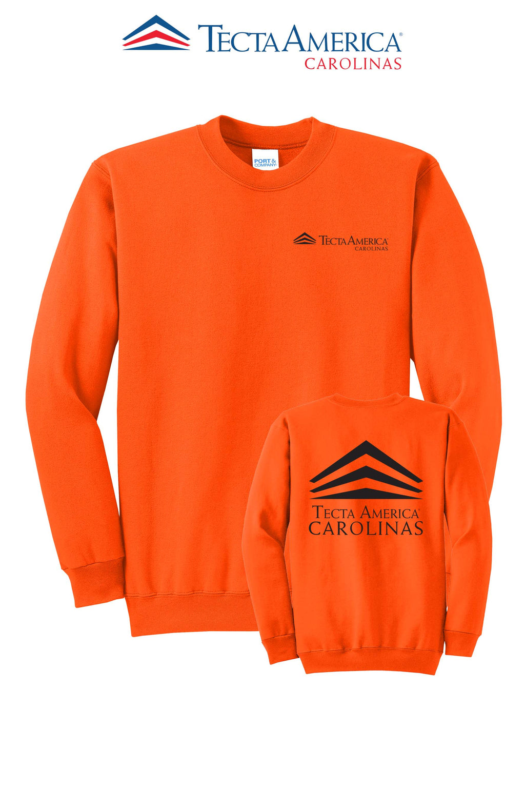 Port & Co™ Core Fleece Crewneck Sweatshirt - Tecta America Carolinas LLC