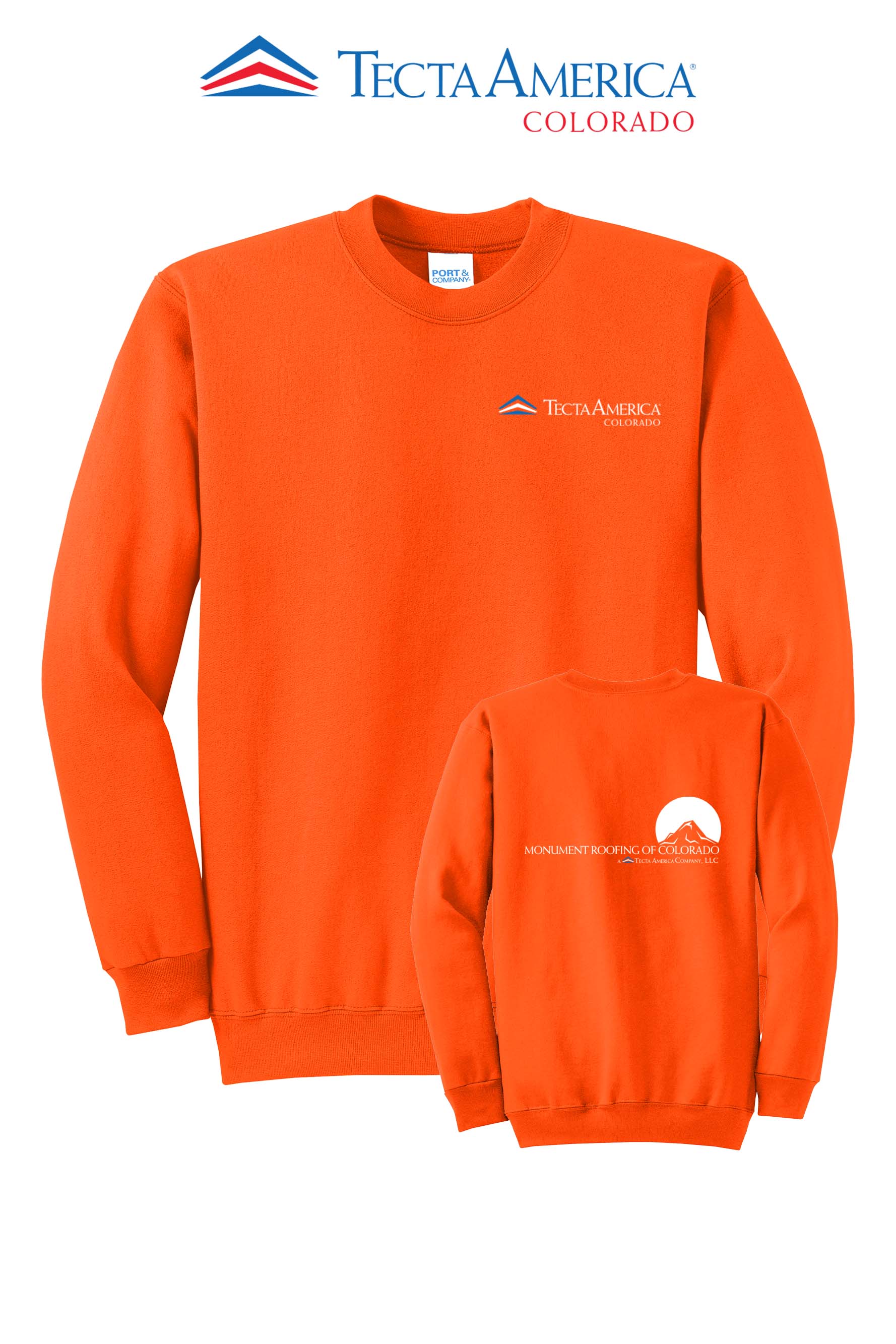 Port & Co™ Core Fleece Crewneck Sweatshirt - Monument Roofing of Colorado