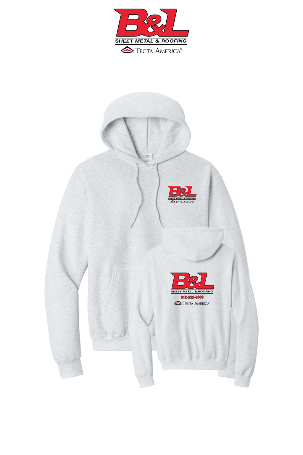 Port & Co™ Core Fleece Pullover Hooded Sweatshirt - B&L Sheet Metal & Roofing