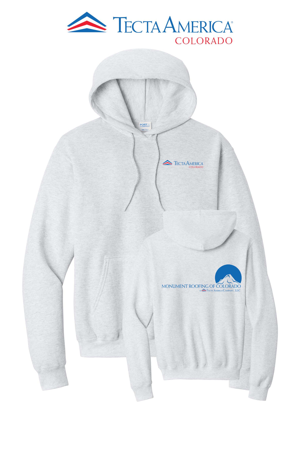 Port & Co™ Core Fleece Pullover Hooded Sweatshirt - Monument Roofing of Colorado